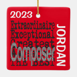 Composer Extraordinaire CUSTOM Keramisch Ornament