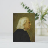 Composer Franz Liszt , 1884 Briefkaart (Staand voorkant)