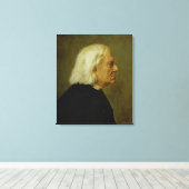 Composer Franz Liszt , 1884 Canvas Afdruk (Insitu (Houten vloer))