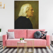 Composer Franz Liszt , 1884 Canvas Afdruk (Insitu (Woonkamer))