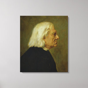 Composer Franz Liszt , 1884 Canvas Afdruk