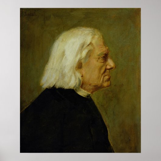 Composer Franz Liszt , 1884 Poster (Voorkant)