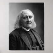 Composer Franz Liszt Portrait - 1886 Poster (Voorkant)
