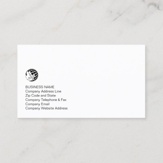 Composer muzikant muzieknoot pictogram visitekaartje (Achterkant)