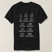Composer Rhythm Music Gift Bach Mozart Beethoven C T-shirt (Design voorkant)