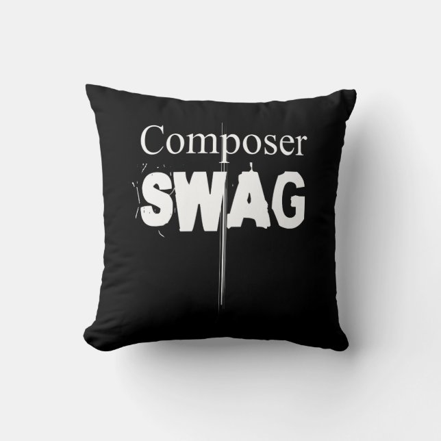 Composer SWAG - Dubbel! Kussen (Voorkant)