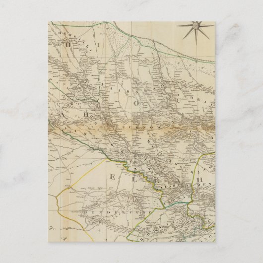 Composiet Delhi, Agrah, Oude, Ellahabad Briefkaart (Voorkant)