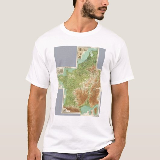 Composiet Frankrijk, België, Nederland T-shirt (Voorkant)