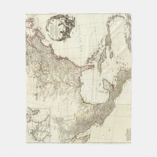 Composiet Noord-Amerika 2 Fleece Deken (Voorkant)