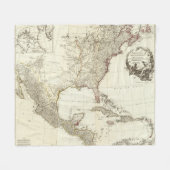 Composiet Noord-Amerika 2 Fleece Deken (Voorkant (Horizontaal))