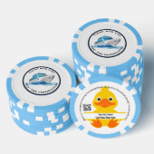 Composiet poker chips, zwart gestreepte rand poker chips (Opstapeling)
