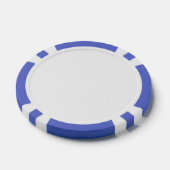 Composiet pokerchips, blauwe gestreepte rand poker chips (Enkel)