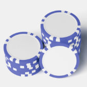 Composiet pokerchips, blauwe gestreepte rand poker chips (Opstapeling)