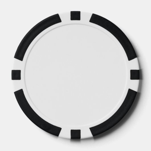 Composiet pokerchips, zwart gestreepte rand poker chips (Voorkant)