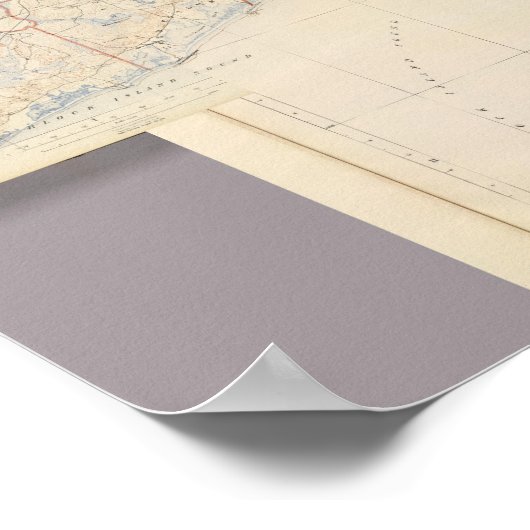 Composiet Rhode Island Map Poster (Hoek)