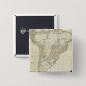 Composiet Zuid-Amerika 2 Vierkante Button 5,1 Cm (Voorkant /achterkant)