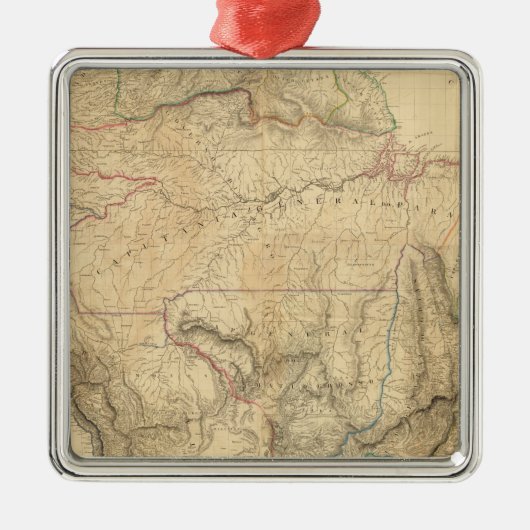 Composiet Zuid-Amerika 4 Metalen Ornament (Voorkant)