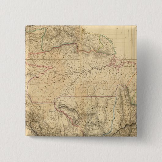 Composiet Zuid-Amerika 4 Vierkante Button 5,1 Cm (Voorkant)