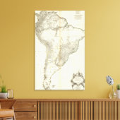 ComposietAmerikaanse gegraveerde kaart Canvas Afdruk (Insitu (Woonkamer))