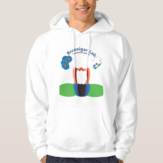 Composietontwerp voor een lichte of donkere achter hoodie (Voorkant)