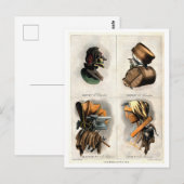 Composietportretten van Vintages Briefkaart (Voorkant / Achterkant)