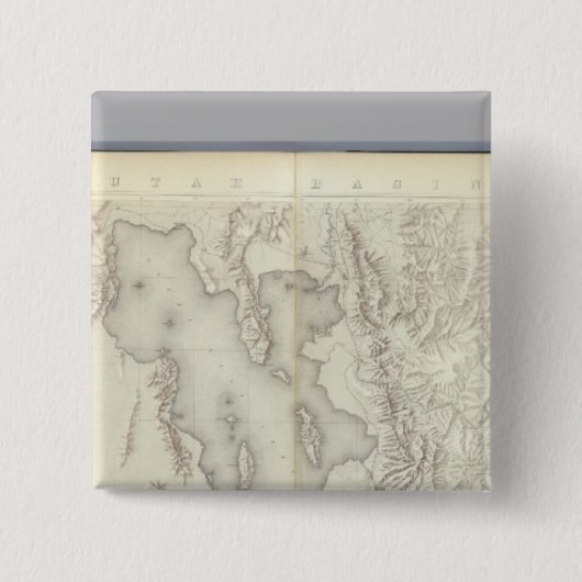 Composiettopografische kaarten IV Vierkante Button 5,1 Cm (Voorkant)