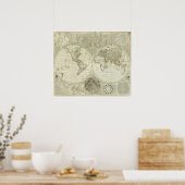 Composietwereld of terraquedisch wereldbol poster (Keuken)