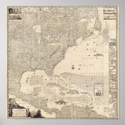 Composite British Empire in Amerika Poster (Voorkant)