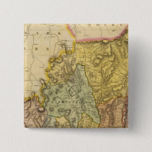 Composite Dumfriesshire 3 Vierkante Button 5,1 Cm (Voorkant)