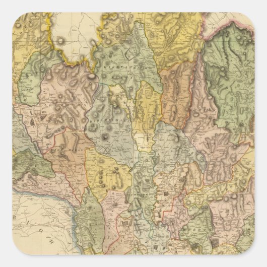 Composite Dumfriesshire Vierkante Sticker (Voorkant)