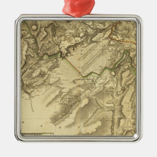 Composite Edinburgh Shire Metalen Ornament (Voorkant)