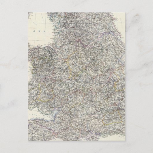 Composite England, Wales Briefkaart (Voorkant)