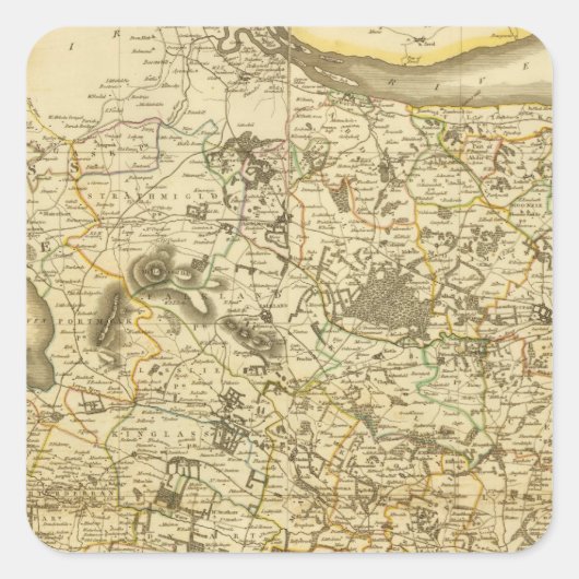 Composite Fife, Kinross Vierkante Sticker (Voorkant)