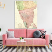 Composite India-schiereiland Canvas Afdruk (Insitu (Woonkamer))