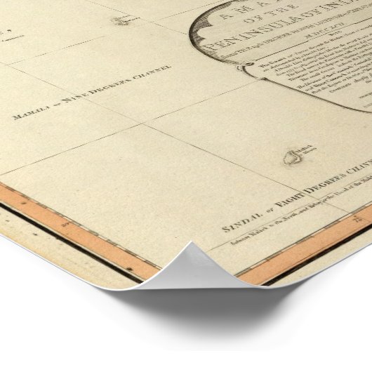 Composite India-schiereiland Poster (Hoek)