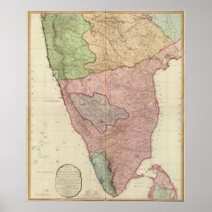 Composite India-schiereiland Poster