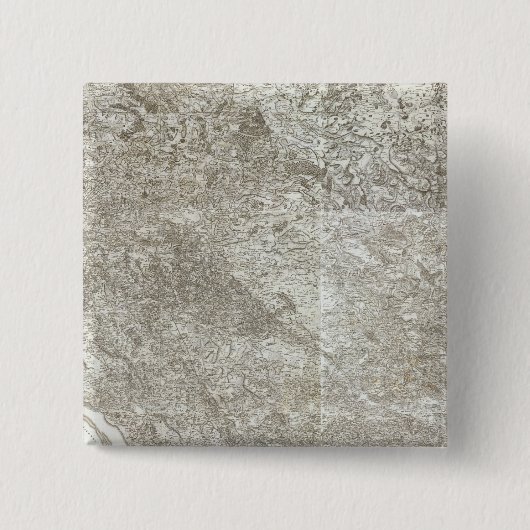 Composite Map of France 3 Vierkante Button 5,1 Cm (Voorkant)