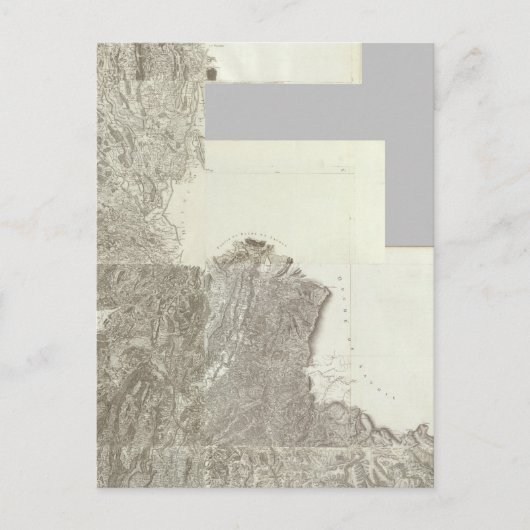 Composite Map of France 4 Briefkaart (Voorkant)