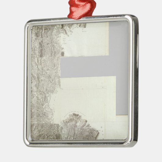 Composite Map of France 4 Metalen Ornament (Links)