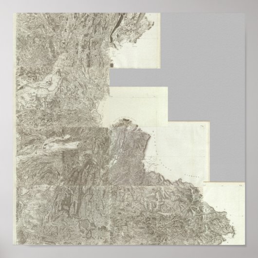Composite Map of France 4 Poster (Voorkant)