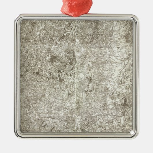 Composite Map of France 9 Metalen Ornament (Voorkant)