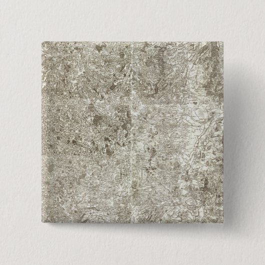 Composite Map of France 9 Vierkante Button 5,1 Cm (Voorkant)