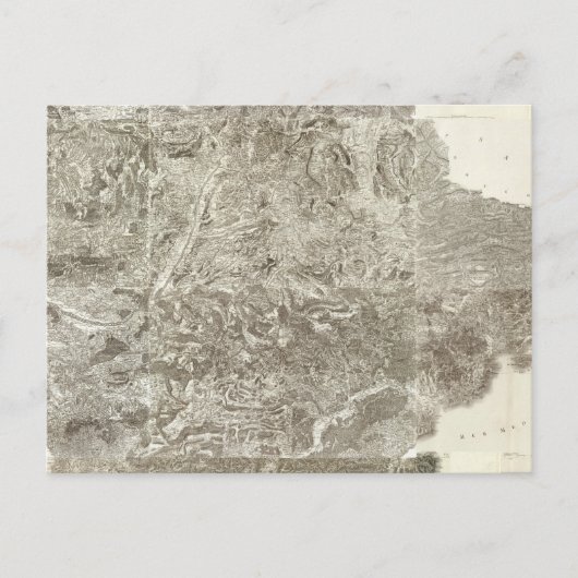 Composite Map of France Briefkaart (Voorkant)