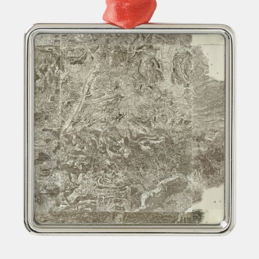 Composite Map of France Metalen Ornament (Voorkant)