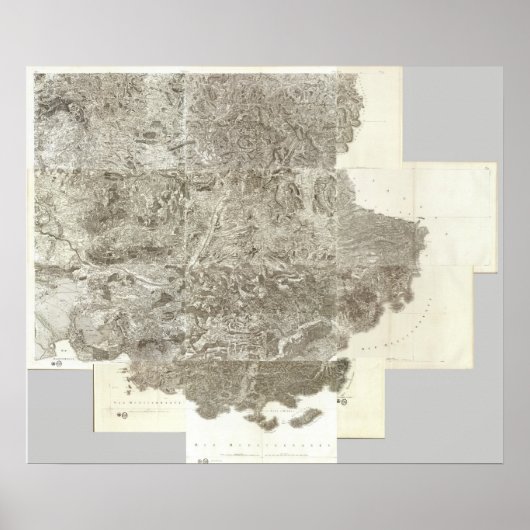 Composite Map of France Poster (Voorkant)