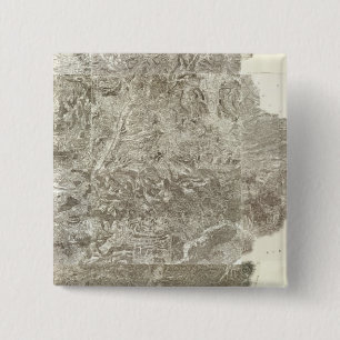 Composite Map of France Vierkante Button 5,1 Cm