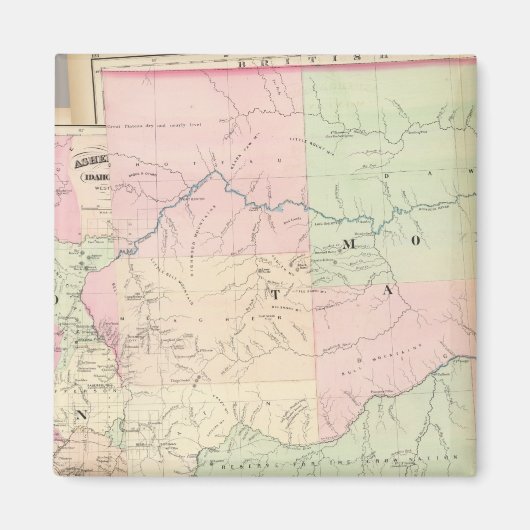 Composite Montana, Idaho Magneet (Voorkant)