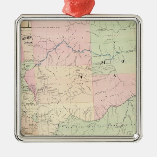 Composite Montana, Idaho Metalen Ornament (Voorkant)