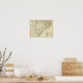 Composite North & South Carolina Poster (Keuken)