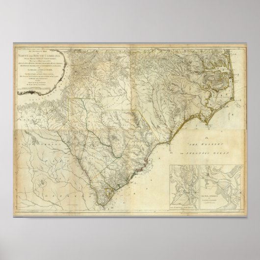 Composite North & South Carolina Poster (Voorkant)